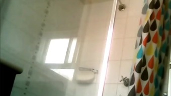 Voyeur hidden teen shower cam