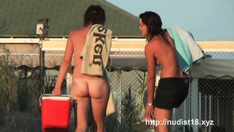 Nudist beach voyeur vid with amazing nudist teens