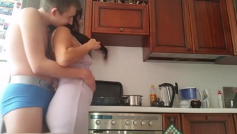 Russian mature mom and boy