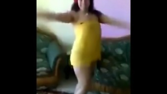 Arab Teen Dance in Yellow 