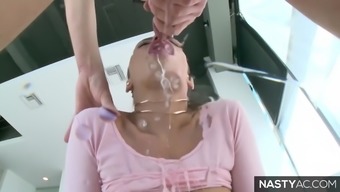 Adriana Chechik squirting during anal passage fuck