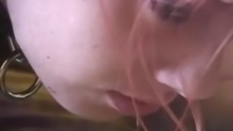 Redhaired saggy newbie love fucked using a old one