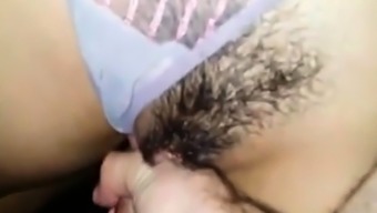 Cum On Hairy Pussy & Panty
