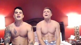 Two gorgeous boys exchange blowjobs and enjoy anal sex