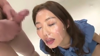 Cum on the face japanese