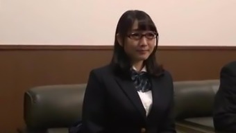 Asian Lesbian Schoolgirl Pussy Casts Spell on Coach