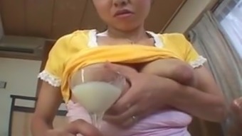 Kinky busty Japanese milking session...