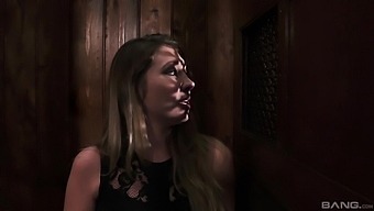 Clothed sex and a role play with masked stranger is amazing for Lexi Lowe