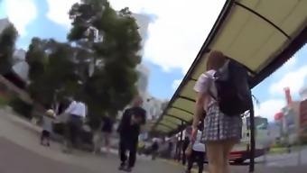 Japanese schoolgirl upskirt 14