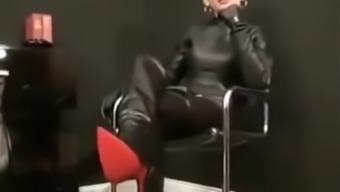 dominatrix in leather