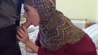 Lovely Arab Lucia Sucks Landlords Huge Cock