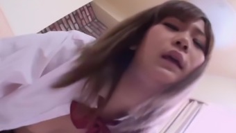 Japanese schoolgirl, Nozomi Kahara had wild sex this morning, uncensored