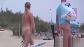 Walkers on Nude Beach