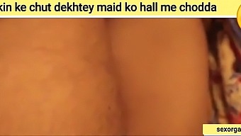 Caught fucking Indian maid in hall