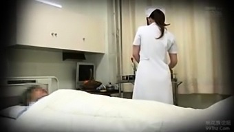 Sexy Asian nurse in uniform gets fucked hard on hidden cam