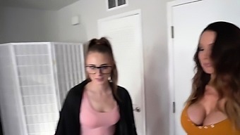 Busty stepmom introduced me to my new teen stepdaughter