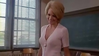Angie Dickinson as a sexy teacher