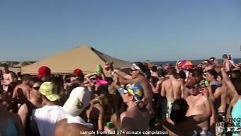 Compilation real bikini scenes on the beach