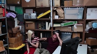 Blonde Teen Caught Stealing Get Fucked In The Backroom