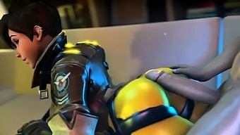 Overwatch 3D Tracer with Petite Pussy Gets Hard Fucks