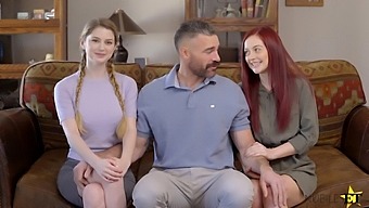 FFM threesome with sexy bestfriends Bunny Colby and Danni Rivers