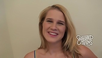 Wholesome 18 yr old is making her first porn video