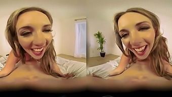 VR porn video with Alice Lighthouse riding a dick in POV video