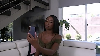 Mocha Menage receives cum in mouth and swallows it after sex
