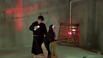 Kinky fucking with a naughty nun and her dirty boss - HD