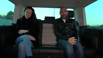 Freya Dee enjoys while getting fucked in the back of a car