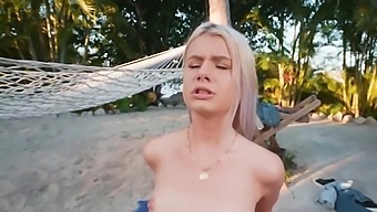 Danny Steele fuks a juicy blonde Luna Fae on the beach