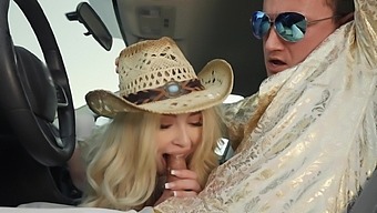 Blonde pornstar gets her pussy licked and fucked by a well-endowed stud