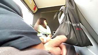A foreigner female yanked off and swallowed my penis in the public bus full of people who live on top of others.