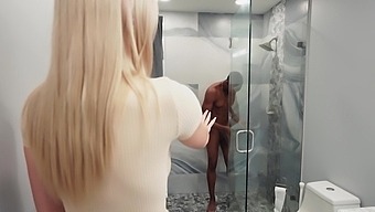 Passionate blonde sucks the BBC before letting it destroy her wet cunt