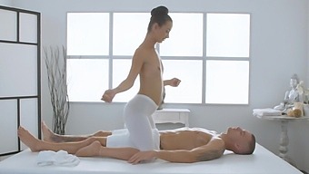 Erotic massage leads to intense penis riding in HD video
