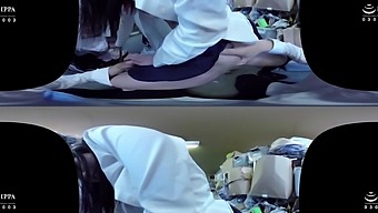 Asian teen Hinata Suzumori shows off her panties and stockings in HD POV