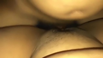POV video of a hairy Asian teen getting deepthroated by her partner