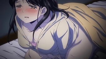 Hentai girl masturbates to pee in this Japanese hentai video