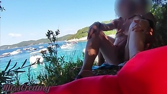 Female ejaculation and public sex on the beach